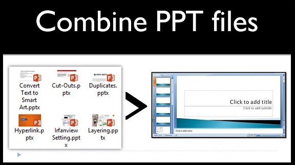 combine powerpoint presentations without changing format