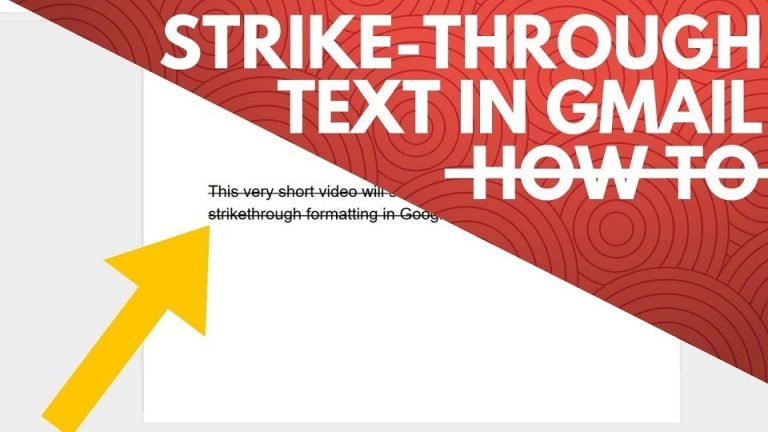 How to Use Strikethrough Text in Gmail | How to Strikethrough in Gmail